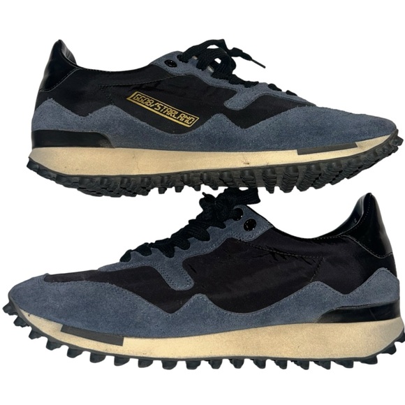 Golden Goose Shoes - Golden Goose Starland Suede & Nylon Low-Top Athletic Sneakers